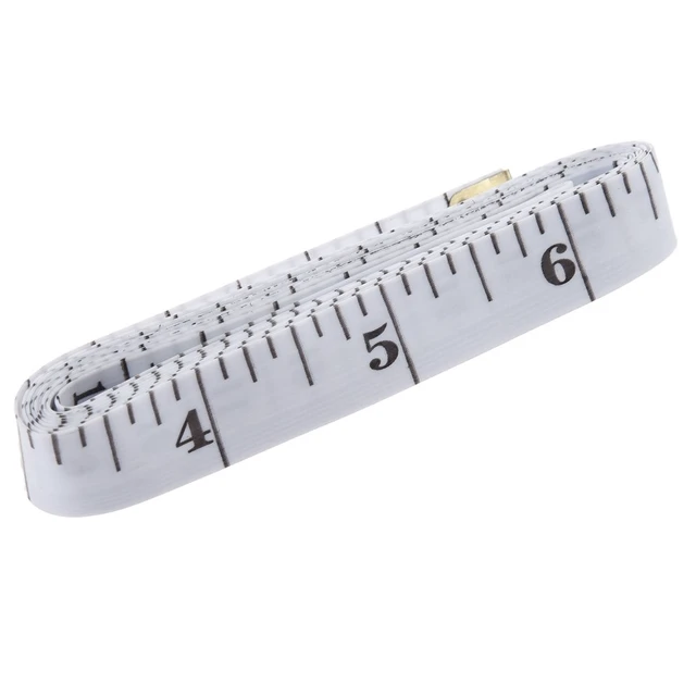 Alt view image 4 of 7 - GDMINLO Soft Tape Measure Double Scale 60-Inch Vinyl Flexible Tailor Craft Sewing Ruler with Centimetre Scale on Reverse Side, White