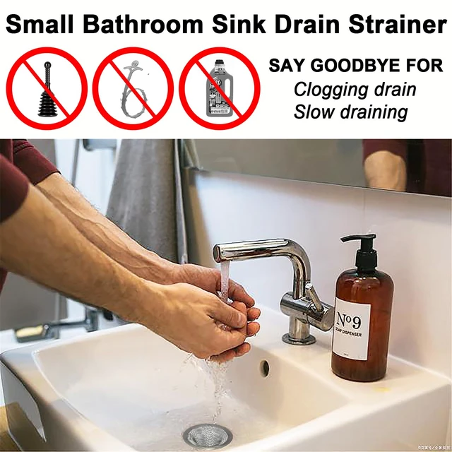 Alt view image 4 of 6 - 0" Stainless Steel Sink Drain Strainer, 2 Pack Hair Catcher, Mesh Baskets for Laundry, Mop Pool, Utility, Slop, RV Sink