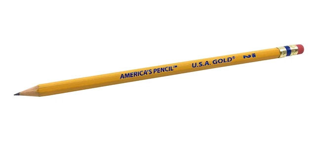 Alt view image 3 of 3 - Write Dudes DDR56 USA Gold Premium Cedar No. 2 Pre-Sharpened Pencils, 12-Count