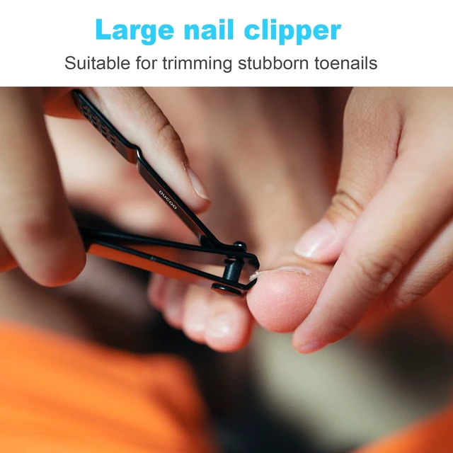 Alt view image 3 of 7 - 4-Piece Nail Clippers Set, Fingernail and Toenail Cutters for Men and Women, Black
