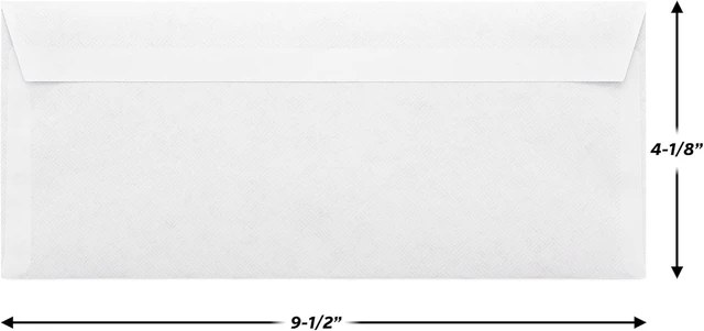 Alt view image 2 of 5 - Mead #10 Security Business Envelopes, Letter Size 4-1/8" x 9-1/2", Peel and Seal, Privacy Lined, No-Window, Self-Adhesive, 45 Count (75026)