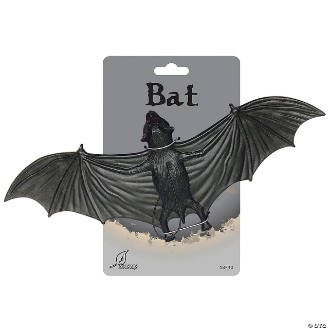 Alt view image 2 of 2 - Hanging Black Bat Halloween Decoration