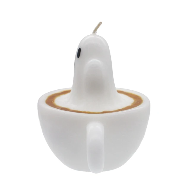 Alt view image 4 of 7 - Ghost in Coffee Cup Candle, White, Halloween by Way To Celebrate