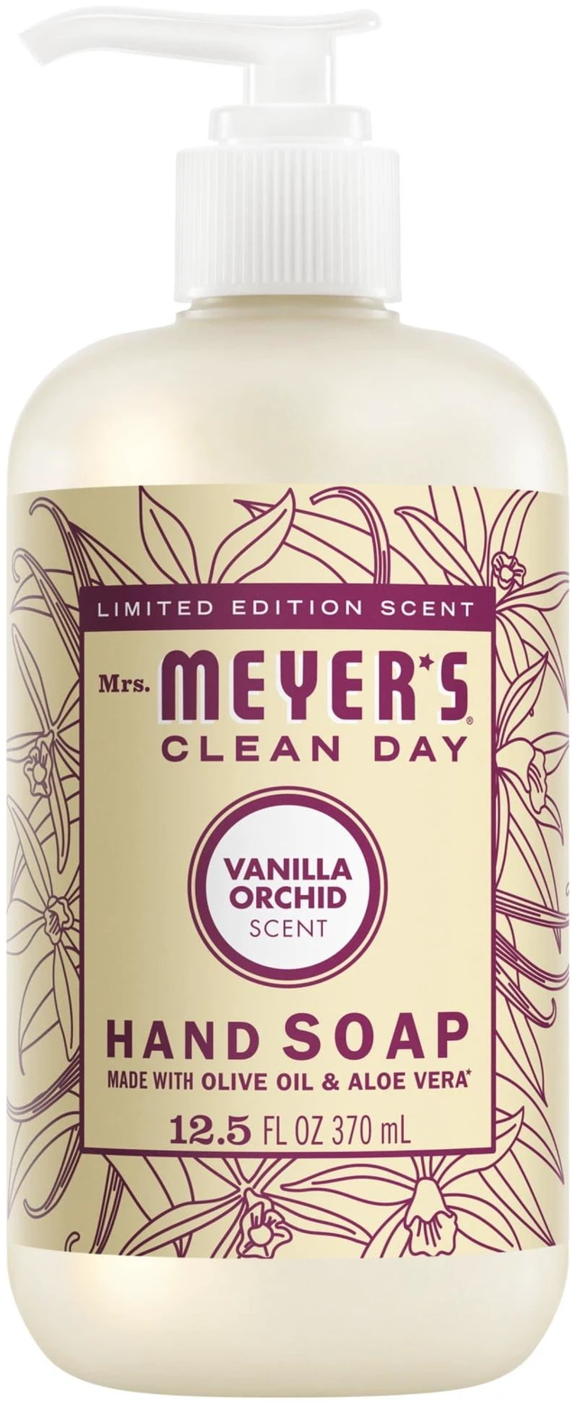 Main image of Mrs. Meyer's Clean Day Hand Soap, Vanilla Orchid Scent, 12.5 Fl Oz