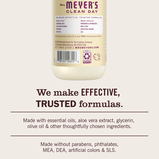 Alt view image 6 of 7 - Mrs. Meyer's Clean Day Hand Soap, Vanilla Orchid Scent, 12.5 Fl Oz