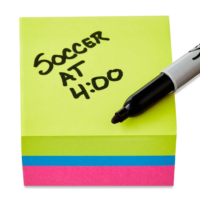 Alt view image 4 of 5 - Pen+Gear Sticky Notes Cube, 3in x 3in, 400 Sheets, Multicolor