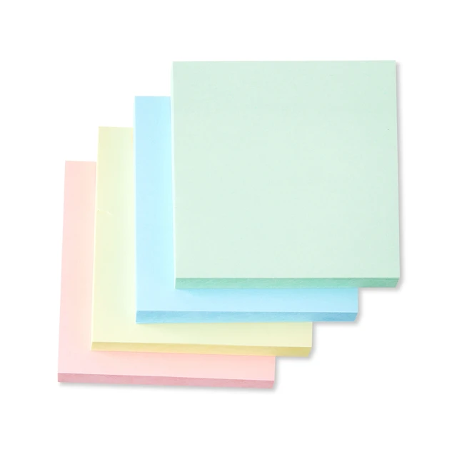 Alt view image 2 of 5 - Pen+Gear Assorted Pastel Sticky Notes, 3"x3", 400 Sheets, 4 Pads