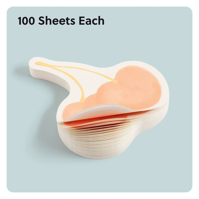 Alt view image 5 of 6 - U Brands Sticky Notes 3 x 3 in 100 Sheets Multicolor Cherry