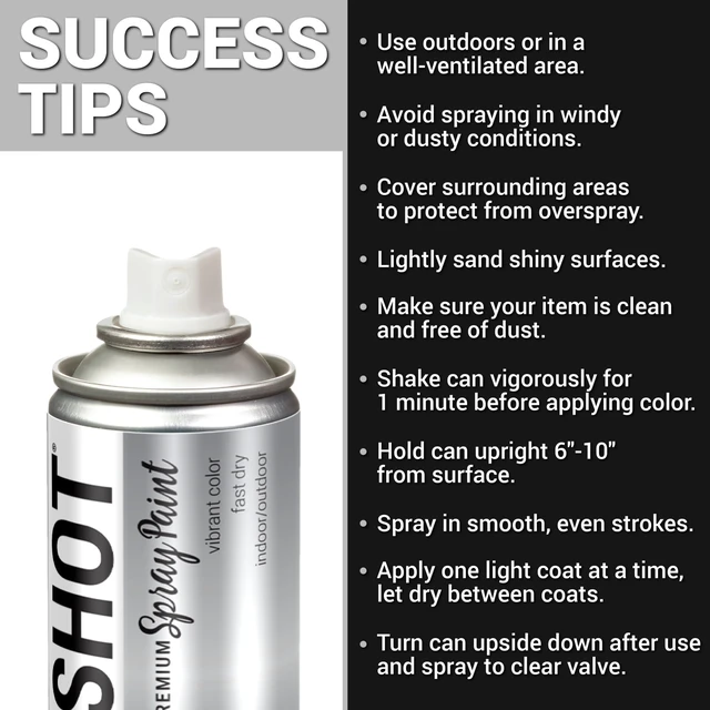 Alt view image 3 of 5 - COLORSHOT Heads or Tails Metallic Spray Paint, Silver, 8 oz, Fast-Drying Acrylic Paint, Indoor & Outdoor Use