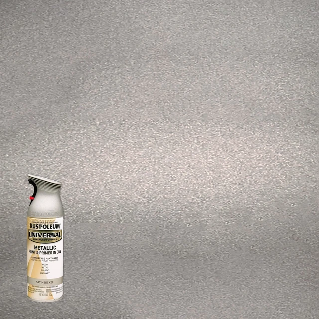 Main image of Rust-Oleum Universal All Surface Metallic Satin Nickel Spray Paint & Primer in 1 11 oz