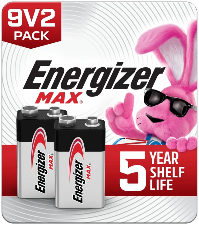 Alt view image 4 of 6 - Energizer MAX 9V Alkaline Batteries (2 Pack)