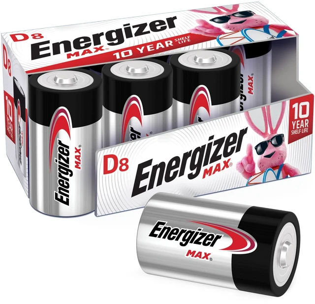 Main image of Energizer MAX D Cell Alkaline Batteries (8 Pack)