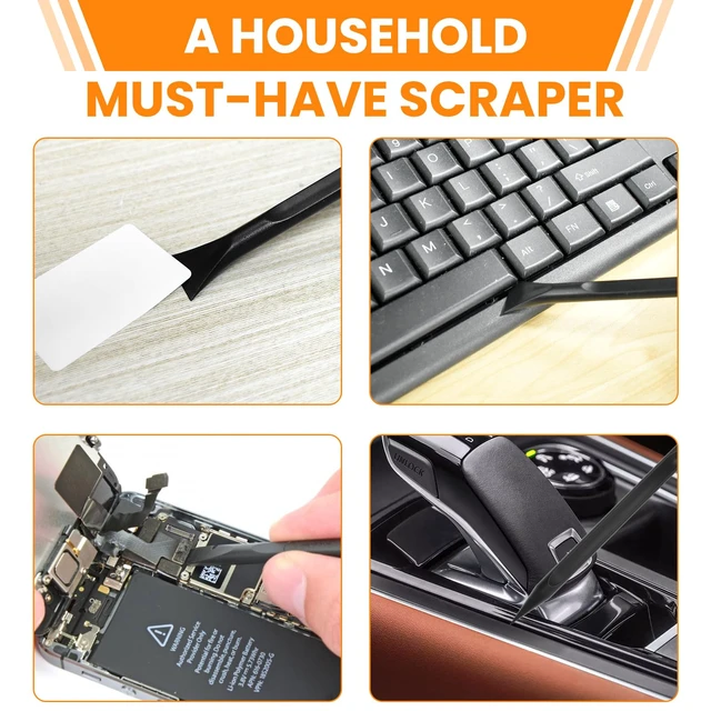 Alt view image 3 of 7 - Aifeier ET 18-Piece Plastic Scraper Tool Set, Non-Scratch Sticker Remover