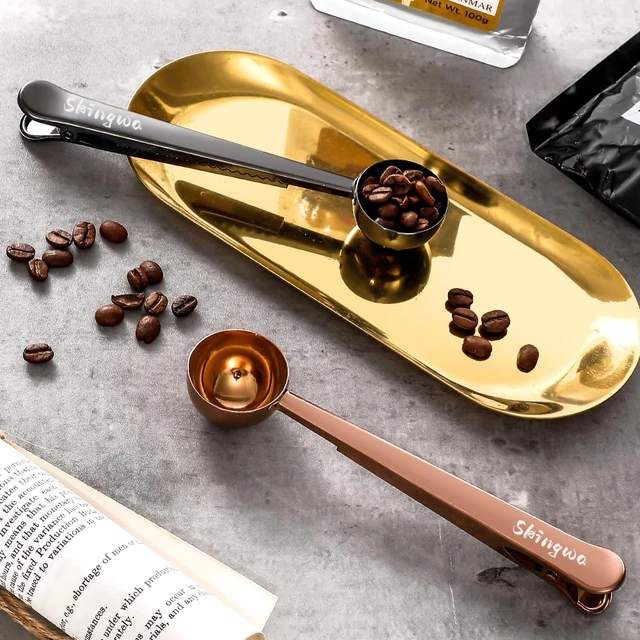 Alt view image 4 of 7 - 20ml Coffee Scoop with Bag Clip, Multi-Function Milk Powder Measuring Spoon (Black)