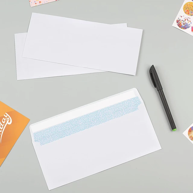 Alt view image 3 of 7 - Joyberg 72 Pack #10 Security Self Seal Envelopes, Peel and Seal, 4-1/8 x 9-1/2 Inches, White, 26LB