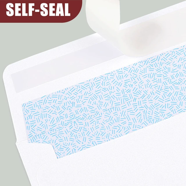 Alt view image 5 of 7 - Joyberg 72 Pack #10 Security Self Seal Envelopes, Peel and Seal, 4-1/8 x 9-1/2 Inches, White, 26LB