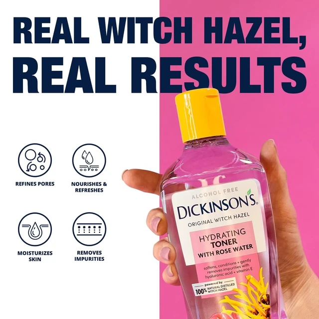 Alt view image 5 of 6 - Dickinson's Witch Hazel Hydrating Toner with Rosewater, 16 fl oz