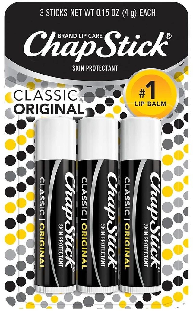 Main image of ChapStick Classic Original Lip Balm Tubes, 0.15 Oz (Pack of 3)