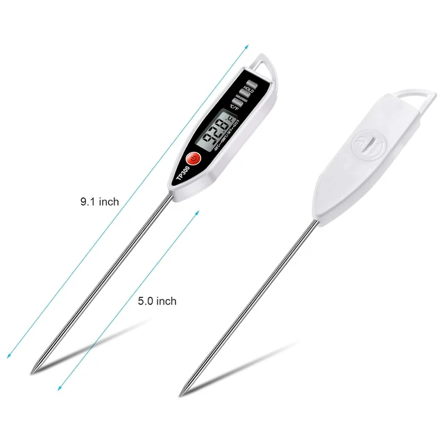 Alt view image 7 of 7 - Digital Instant Read Meat Thermometer for BBQ Grill, Oil, Milk, Bath Water, Deep Fry, Candle Temperature