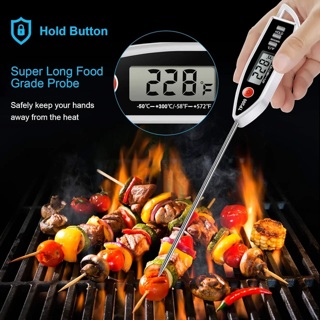 Alt view image 4 of 7 - Digital Instant Read Meat Thermometer for BBQ Grill, Oil, Milk, Bath Water, Deep Fry, Candle Temperature