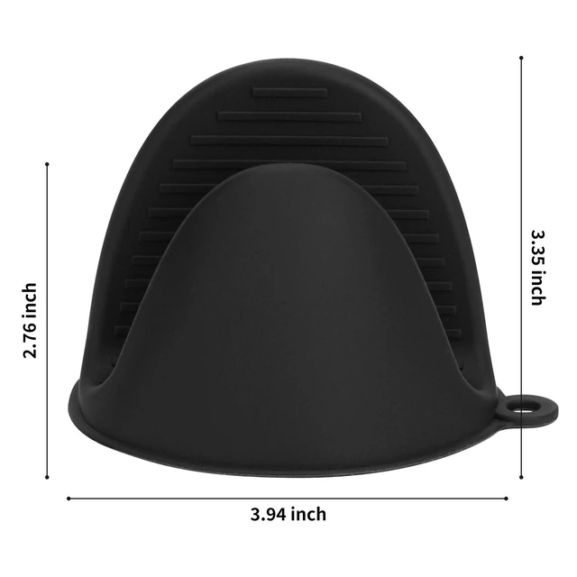 Alt view image 3 of 7 - Tifanso 1 Pair Heat Resistant Silicone Oven Mitts & Pot Holders