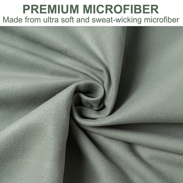 Alt view image 3 of 7 - Aegero Camping Travel Sports Towel 2-Pack Microfiber, Quick Dry, Super Absorbent, Ultra Compact, Ultra Soft, Lightweight for Gym Yoga Beach Pool (Army Green)