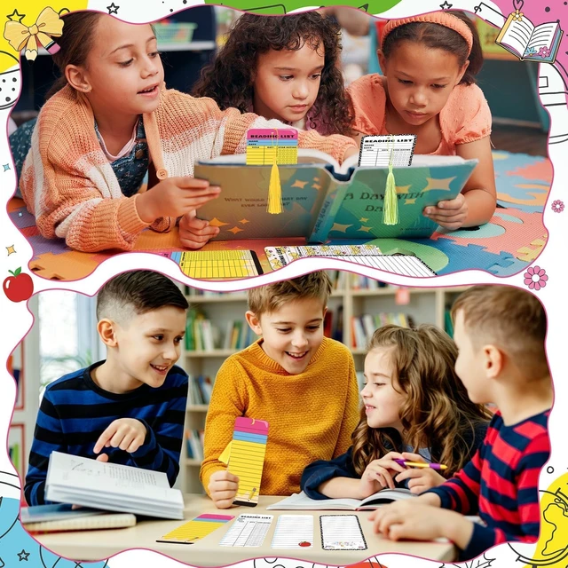 Alt view image 6 of 6 - THAWAY Reading List Bookmarks and Back to School Reading Tracker