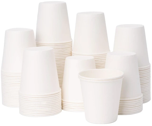 Main image of YEEHAW 3oz 100 Pack Small White Disposable Paper Cups