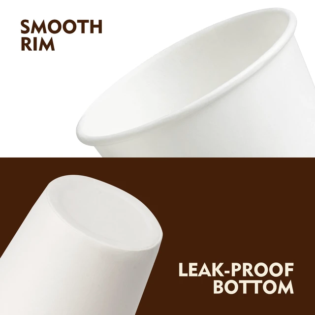 Alt view image 5 of 6 - YEEHAW 3oz 100 Pack Small White Disposable Paper Cups