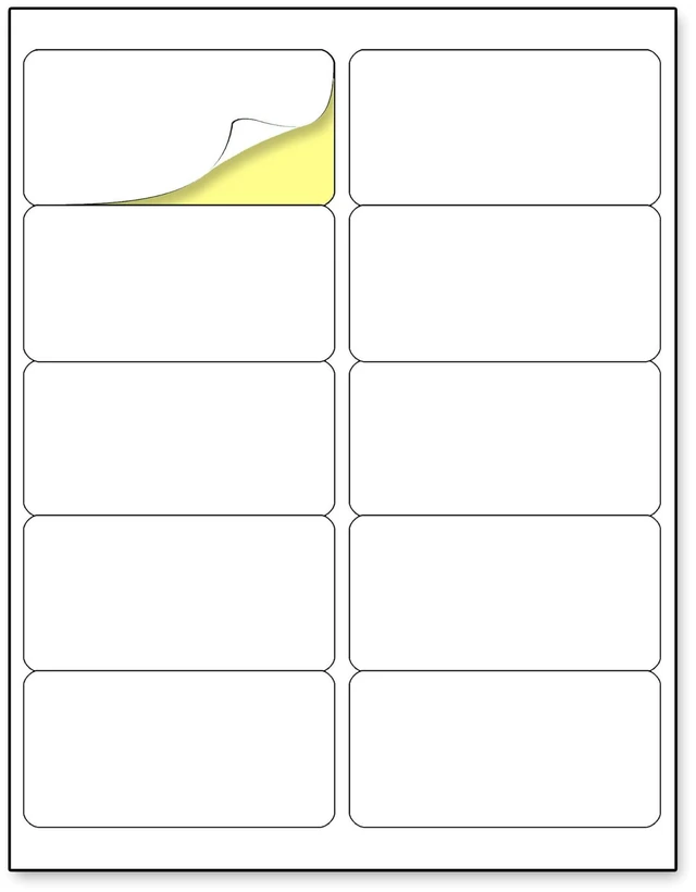 Main image of 2" x 4" Printable Mailing Address Labels for Printer, 300 Pieces