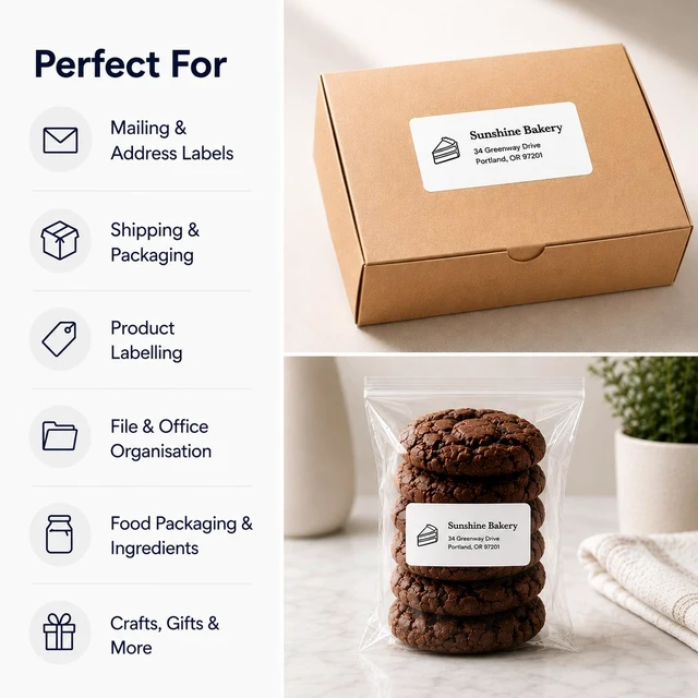 Alt view image 5 of 6 - 2" x 4" Printable Mailing Address Labels for Printer, 300 Pieces