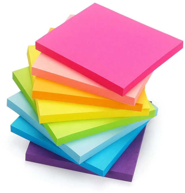 Main image of Early Buy Sticky Notes, 3in x 3in, 8 Bright Colors, 8 Pads, 55 Sheets/Pad