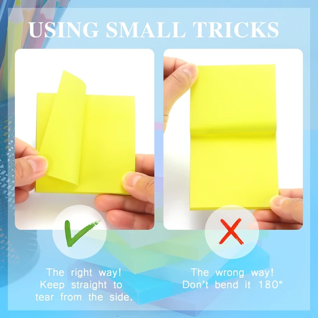 Alt view image 6 of 7 - Early Buy Sticky Notes, 3in x 3in, 8 Bright Colors, 8 Pads, 55 Sheets/Pad