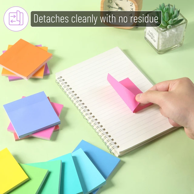 Alt view image 5 of 5 - Mr. Pen Sticky Notes Pastel Colors 3"x3" 15 Pads 675 Sheets