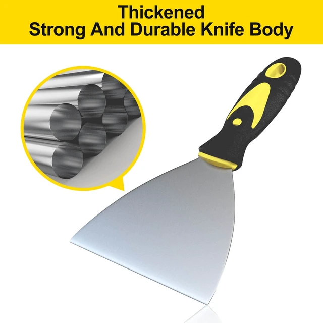 Alt view image 5 of 6 - Rerdeim 5-Piece Putty Knife Set - 1", 2", 3", 4", 5" Spackle Knife and Paint Scraper