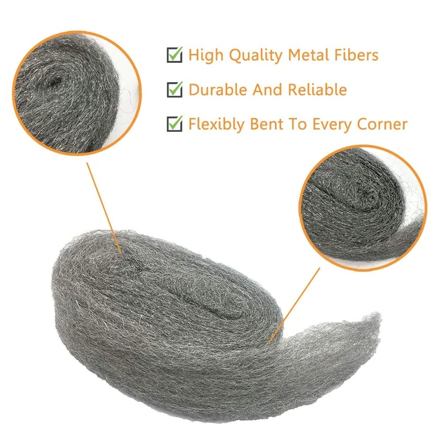Alt view image 5 of 6 - Alabrocon Steel Wool Mice Control, 2 Pack, 3" x 10 ft