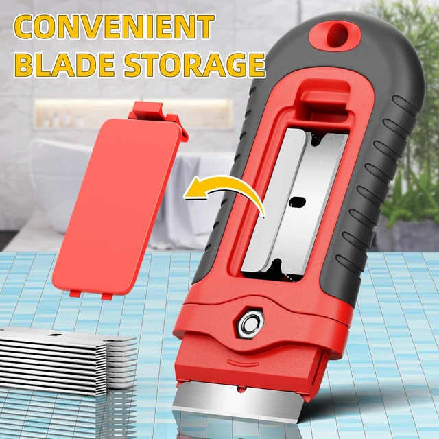 Alt view image 4 of 6 - DIYSELF 1 Pack Razor Blade Scraper with 15 Extra Blades