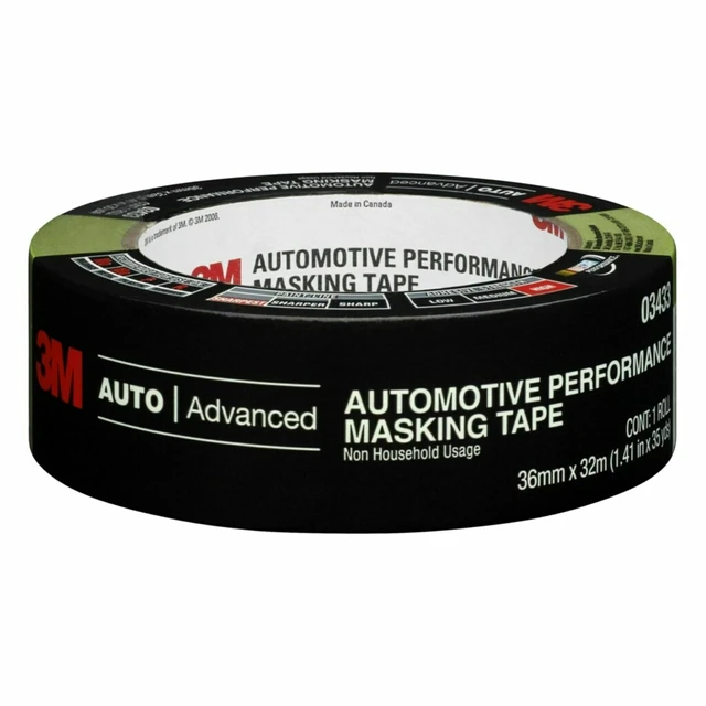 Alt view image 2 of 6 - 3M Automotive Performance Masking Tape 36mm x 32m, 6/Case