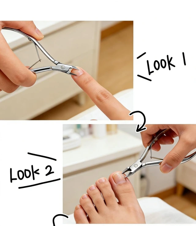 Alt view image 6 of 6 - Olgamo Professional Stainless Steel Cuticle Nippers, Trimmer and Cutter for Fingernails and Toenails, Gold, 2 Pack (Silver)