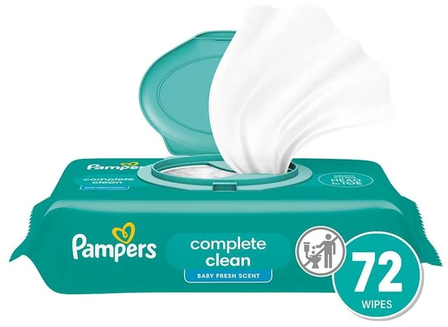 Main image of Pampers Complete Clean Baby Wipes Fresh Scent 1X 72 Count