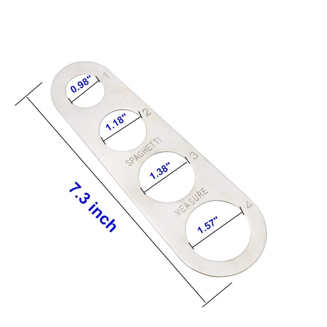Alt view image 6 of 7 - Stainless Steel Spaghetti Measure Tool, 4 Serving Portion Control Pasta Gadgets, 2 Pack