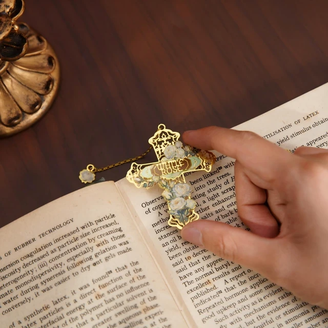 Alt view image 2 of 6 - 4PCS Christian Vintage Van Gogh Arts Metal Bookmarks for Women