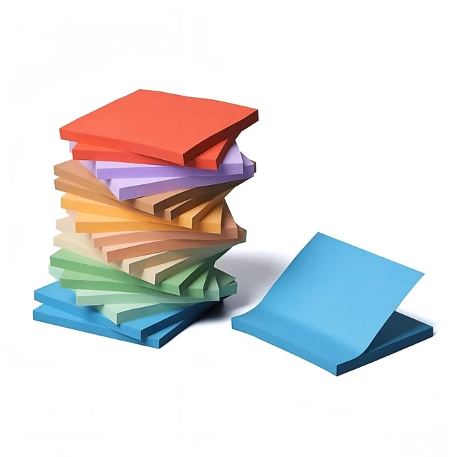 Main image of Sticky Notes 3x3 Inches, 9 Colors, 18 Pads/Pack, 1008 Sheets, Self-Stick Note Pads, 56 Sheets per Pad, for School Home Office, Vintage Color