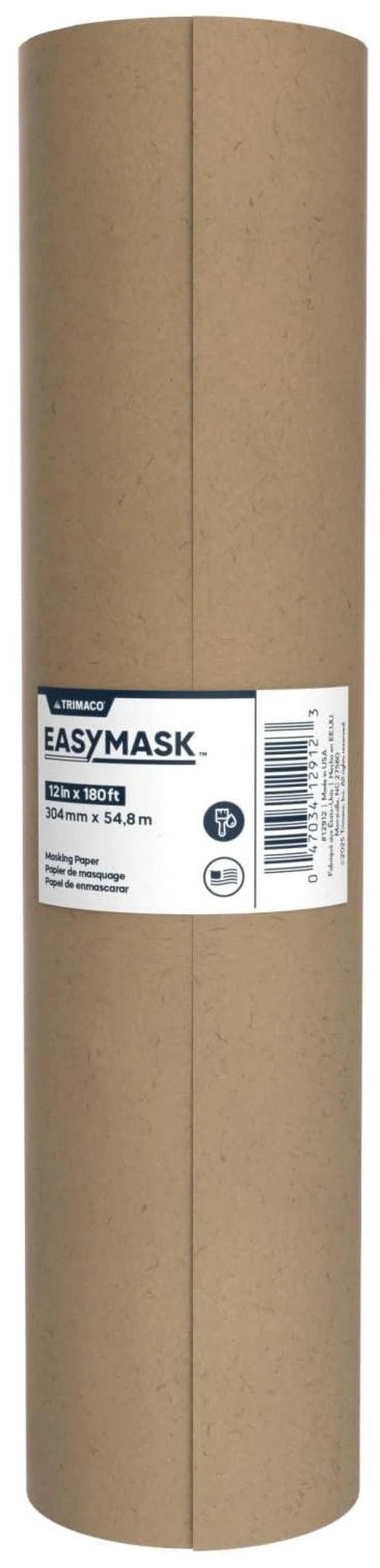 Main image of Trimaco 12in x 180ft Brown General Purpose Masking Paper