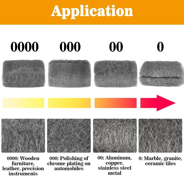 Alt view image 4 of 6 - MAQIHAN 0000 15pcs Steel Wool Pads for Mice Control, Polishing, Cleaning