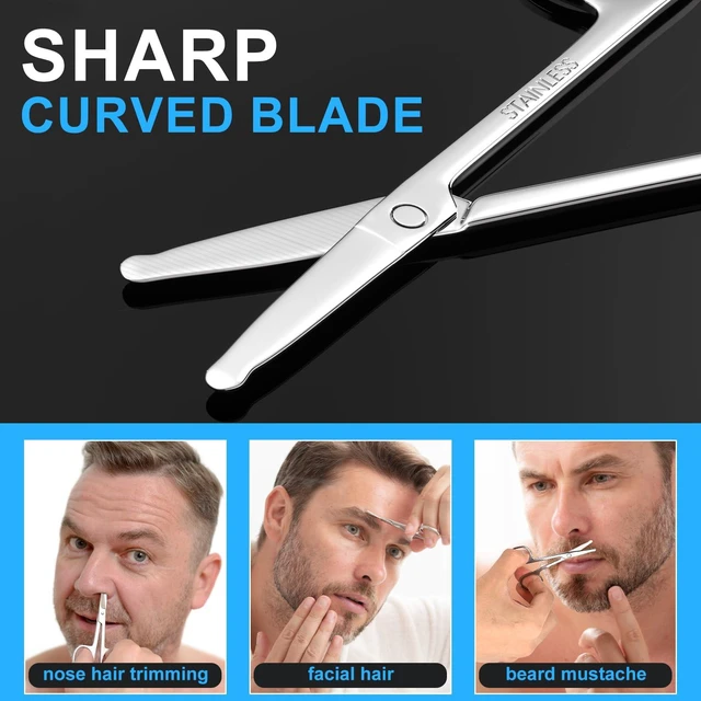 Alt view image 5 of 6 - Safety Tip Curved & Rounded Grooming Scissors, 2 Pack