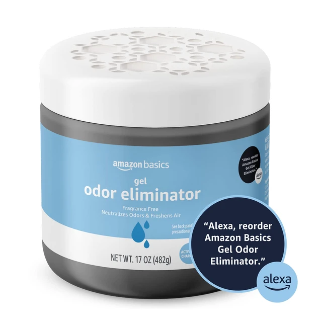Alt view image 6 of 6 - Amazon Basics Gel Odor Eliminator, Activated Charcoal, Fragrance Free, 17 Oz, 1-Pack