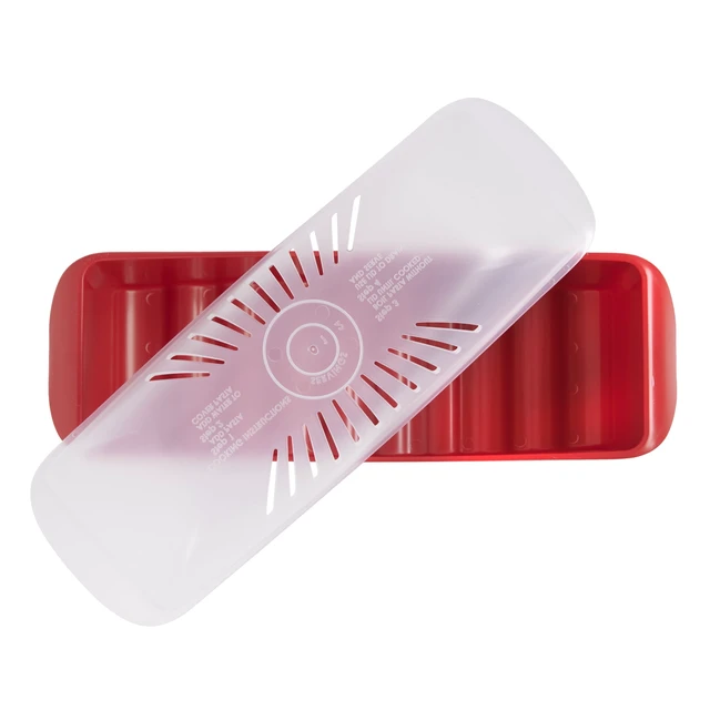 Alt view image 3 of 6 - Nordic Ware Microwave Plastic Pasta Cooker, Red, 12.5 x 4.4 x 5.6 in, 2 Pieces
