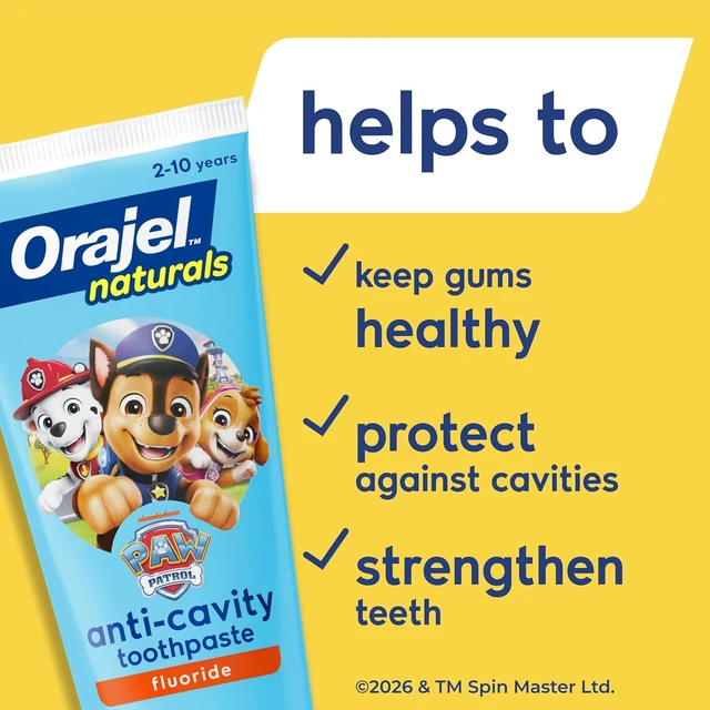 Alt view image 2 of 5 - Orajel Naturals PAW Patrol Kids Fluoride Toothpaste, 4.2 Oz