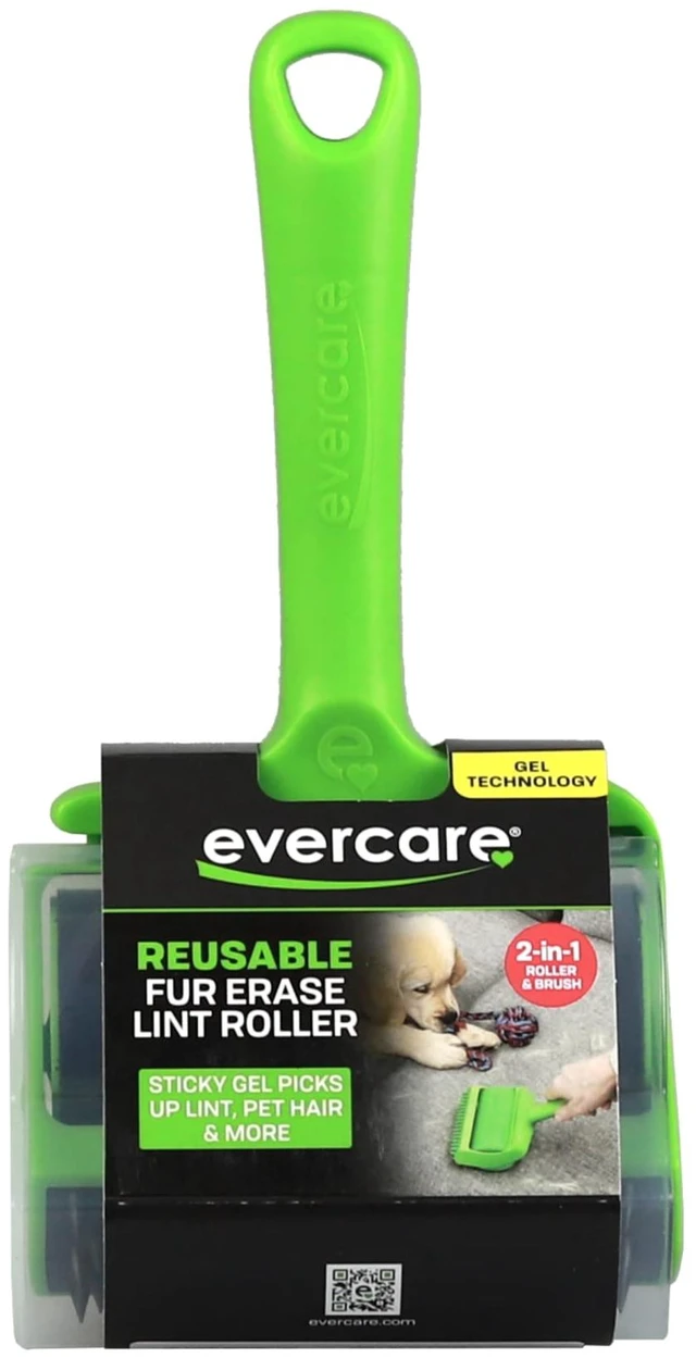 Alt view image 6 of 6 - Evercare T-Handle Reusable Washable Gel Lint Roller for Pets, Clothing, and Furniture